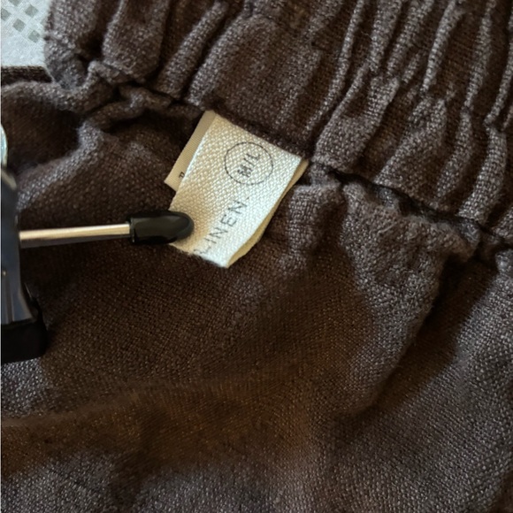 notPerfectLinen Puglia Pants, heavyweight espresso, size M/L - Picture 5 of 7